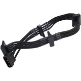 Silverstone adapter 4-pin molex > 4x 15-pin sata (zwart, pp07-btsb)