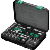 Wera 8100 sa 2 zyklop speed ratelset 1 4 gereedschapsset (zwart groen, 42-delig)