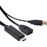 Club 3d hdmi > displayport adapter (zwart, 0,18 meter)