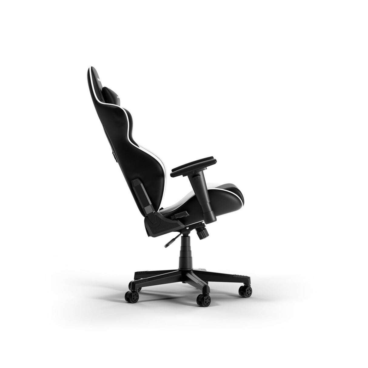 Dxracer gladiator l black white pvc leather gamestoel (zwart wit)