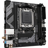 Gigabyte b650i ax socket am5 moederbord (zwart grijs, raid, 2.5 gb-lan, wlan, bt, sound, mini-itx)