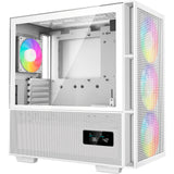 Deepcool ch560 digital midi tower behuizing (wit | 1x usb-a | 1x usb-c | rgb | tempered glass)