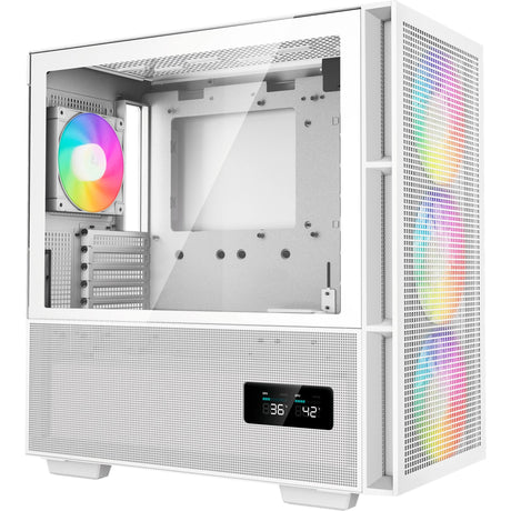 Deepcool ch560 digital midi tower behuizing (wit | 1x usb-a | 1x usb-c | rgb | tempered glass)