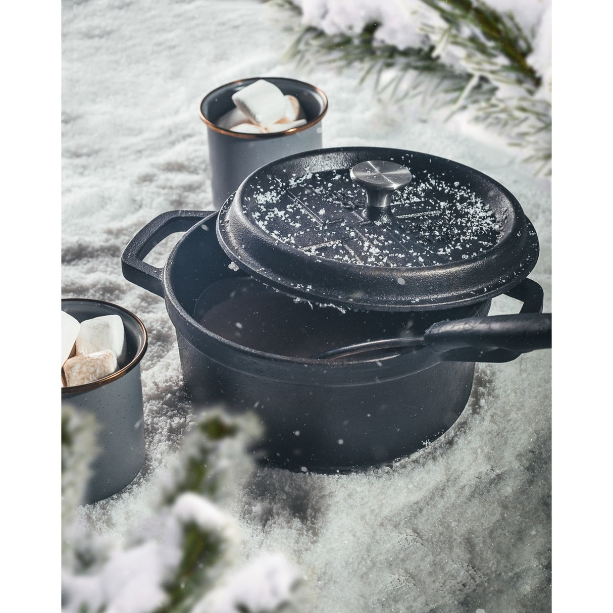 The windmill bbq pan s bak- braadpan (zwart, ø 20 cm | 2.1 liter)