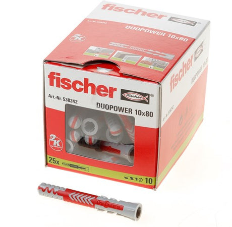 Fischer duopower 10x80 25 st - 538252