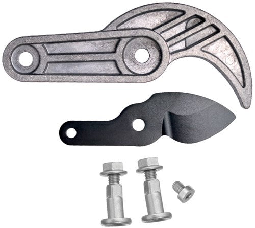 Fiskars origineel vervangend mes, aambeeld en schroeven voor powergear aambeeld snoeischaar l77, zwart grijs, 1026292