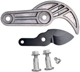 Fiskars origineel vervangend mes, aambeeld en schroeven voor powergear aambeeld snoeischaar l77, zwart grijs, 1026292