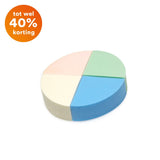 Face nail 4x make up spons meerkleurig zonder blister