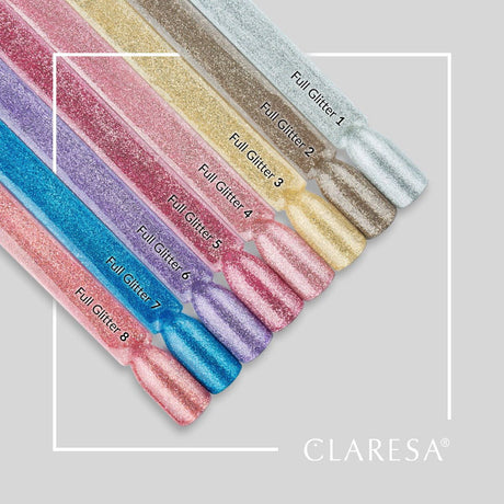 Claresa uv led gellak 5ml full glitter 7 blue