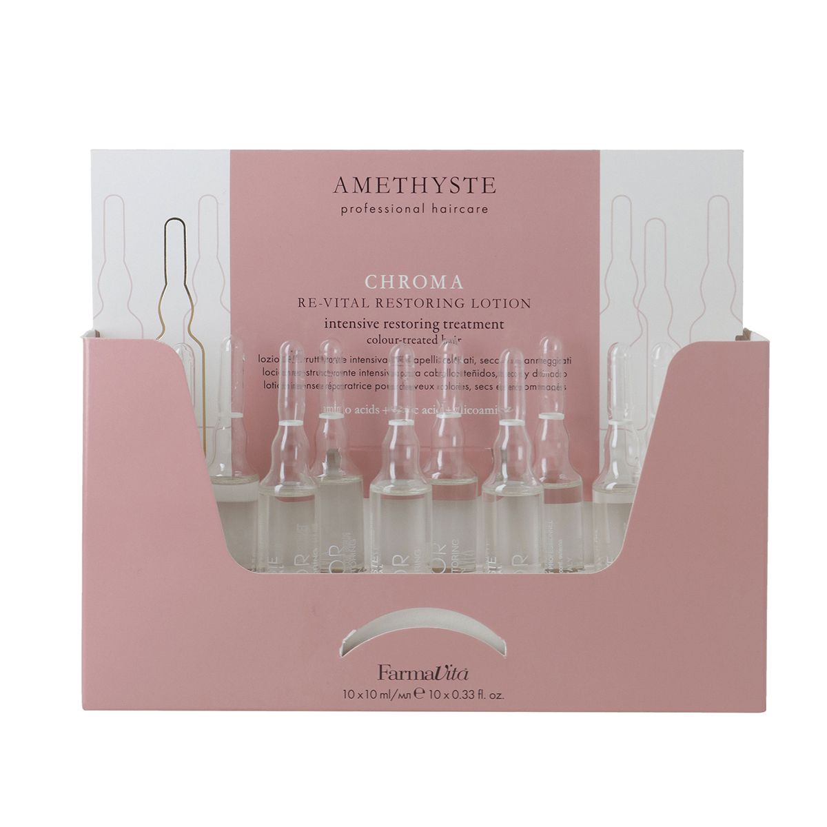 Farmavita amethyste chroma re-vital restoring lotion 10x10ml
