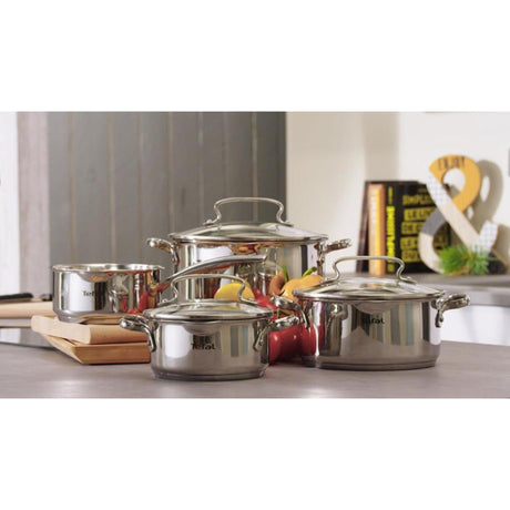 Tefal duetto+ pannenset - 4-delig - geschikt voor inductie - rvs - met deksel