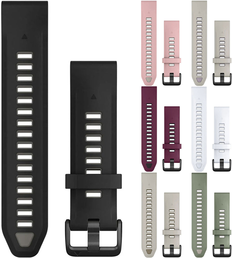 Garmin fenix 8s 7s 6s quickfit™ silicone strap 20mm
