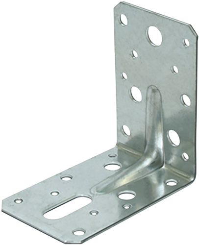Gb hoekanker met ril 90x90 60x2.0 rvs a4 | 100 stuks - 07124