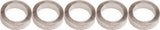 Gebhardt  bladbout alu 5mm+moer voor baanblad, zilver (per 5)