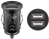 Enzo goobay usb autolader dubbel 12v-24v 2,4a - 9540127