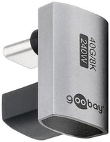 Enzo goobay usb-c adapter | male female | u vorm | 180 graden adapter - 9550436