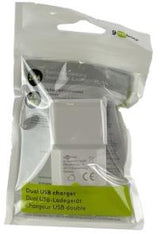 Enzo goobay usb lader haaks dubbel 2,4a wit - 9550150