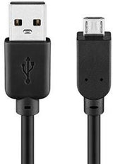 Enzo goobay usb-micro laadkabel 1m zwart - 9550350