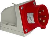 Gp cee 5p 32a 400v opb wcd rood met pennen - 6315177