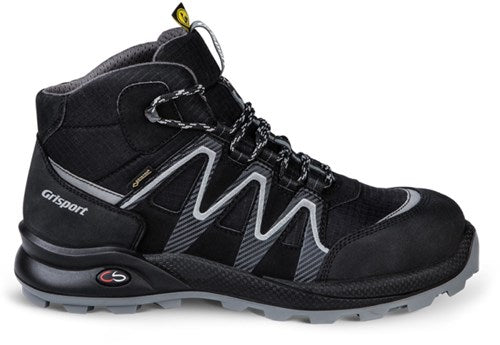 Grisport safety cross gtx line 33663 hoog s3 esd | zwart zilver | maat 43 - 00.049.014.43