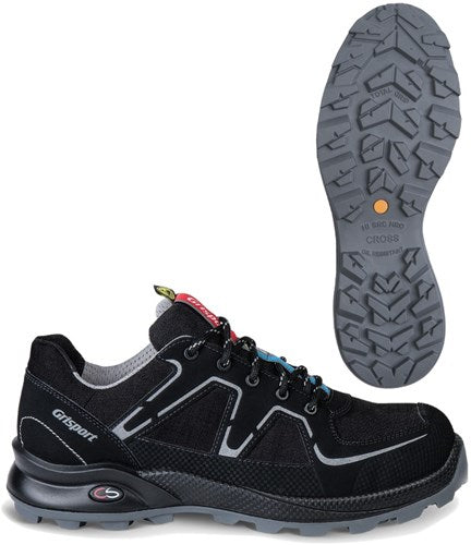 Grisport safety cross safety nordic 33603 laag s3 zwart zilver - maat 43 - 00.049.008.43