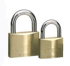 Abus Messing Padlock 65 20mm Gold Key Lock 20mm 3cm