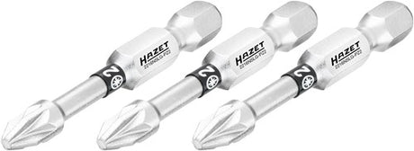 Hazet bit 2216nslg-pz2 3 · 1 4 inch (6,3 mm) zeskant massief · pozidriv-profiel pz · 3-delig · sw pz2