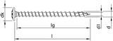 Heco -topix-plus 8,0 x 40, tk, tellerkop, t40, vd, hp, 100 st - hc61228
