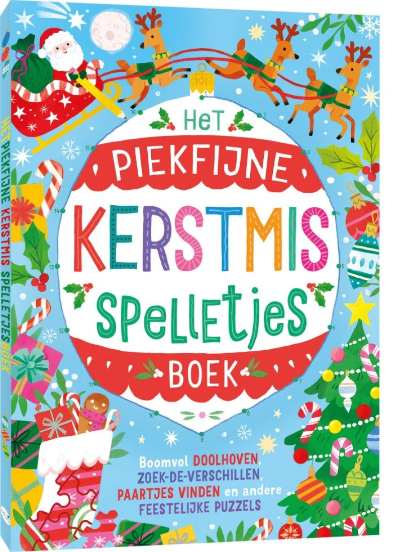 Mus het piekfijne kerstmis spelletjesboek