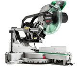 Hikoki afkortzaag c8fshgwaz, 216mm, asgat 30mm, 1100w, met laser, inclusief zaagblad