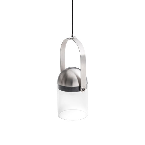 Höfats Gravity Candle windlicht 13 cm zilver