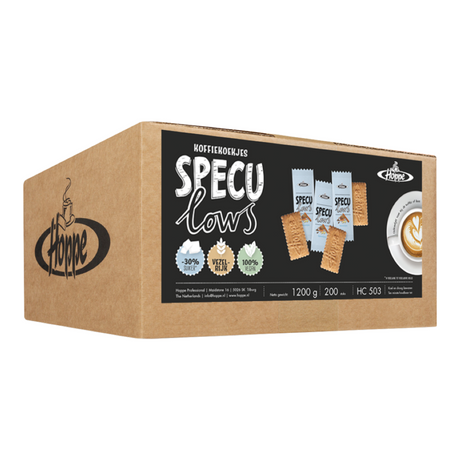 Hoppe koffiekoekjes speculows per stuk verpakt (200 stuks)