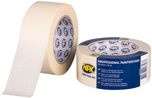 Hpx masking tape 60°c | crèmewit | 50mm x 50m - ma5050 - ma5050