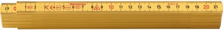 Hultafors duimstok g 59 2m - 10-delig - geel - hu200004 - hu200004