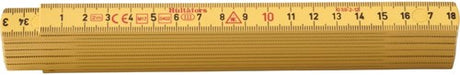 Hultafors duimstok g 59 2m - 12-delig - geel - hu200104 - hu200104