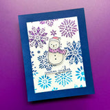 Ranger ink ranger • simon hurley create. stencil dazzling snowflakes