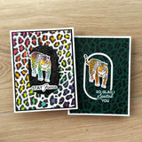Ranger ink ranger • simon hurley create. stencils leopard 2pcs