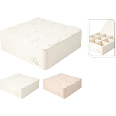 Home styling theedoos 24x24cm 2 assorti