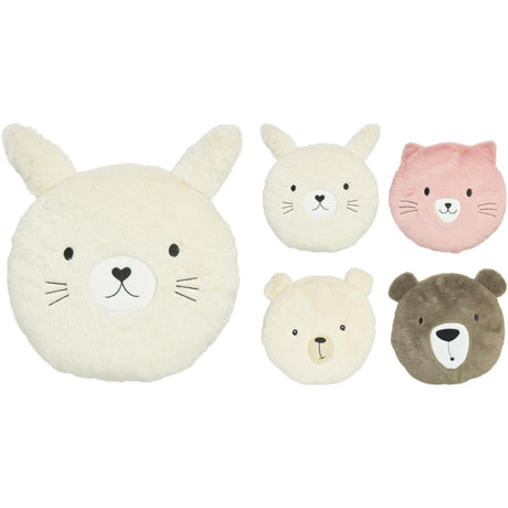Home styling kussen dieren hoofd 4 assorti