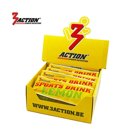 3action sport drink lemon sachets 30 gram - displaydoos 25 stuks - 1202000001