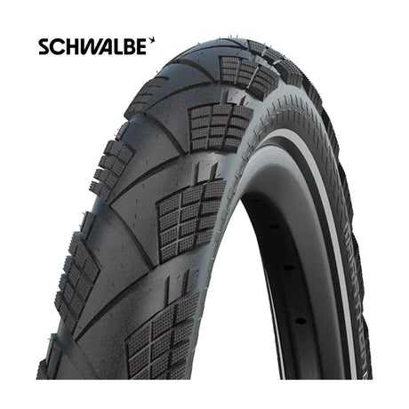 Vouwband Schwalbe Marathon Efficiency Super Race V-Guard 27.5 x 2.15 55-584 - zwart met reflectie