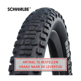 Schwalbe vouwband johnny watts dd raceguard 27.5 x 2.80 70-584 mm - zwart