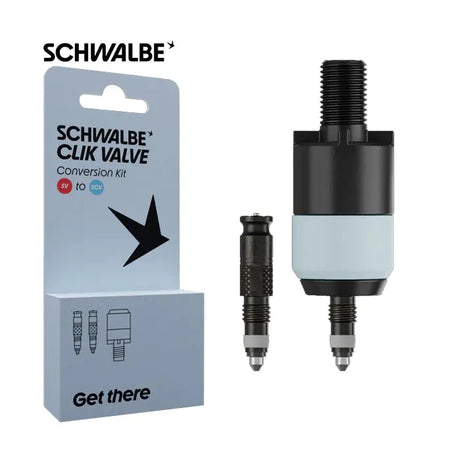 Schwalbe ventiel conversiekit clik sv-scv + pompkop adapter