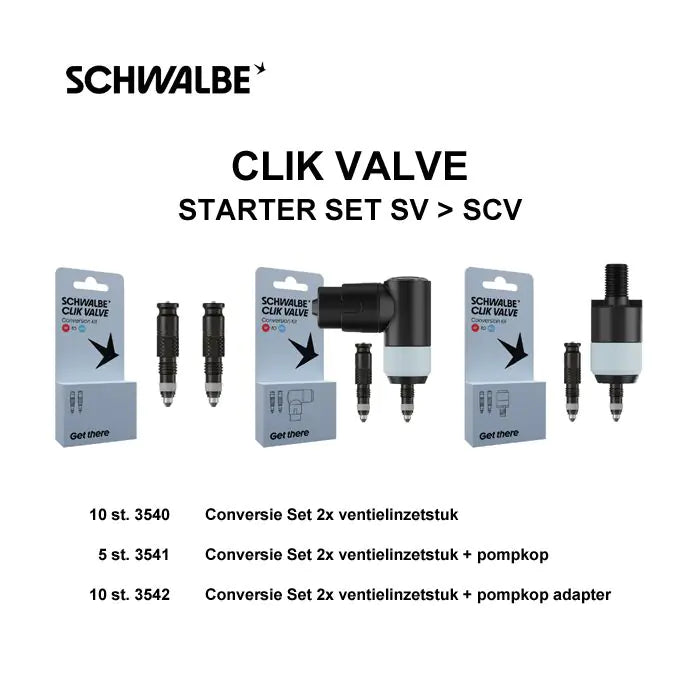 Schwalbe clik valve - starter kit - sv
