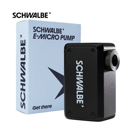 Schwalbe pomp e-micro met scv pompkop adapter