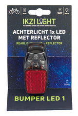 Ikzi Ikzilight achterlicht reflector 1xled rood op kaart