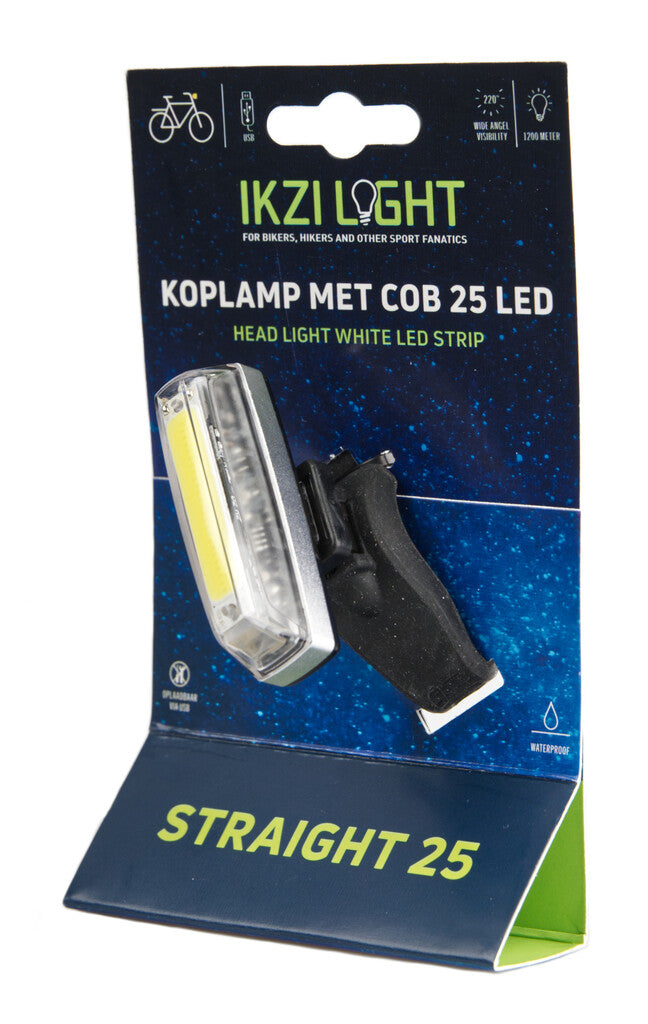 IKZI-light koplamp Straight25 COB LED-strip + USB