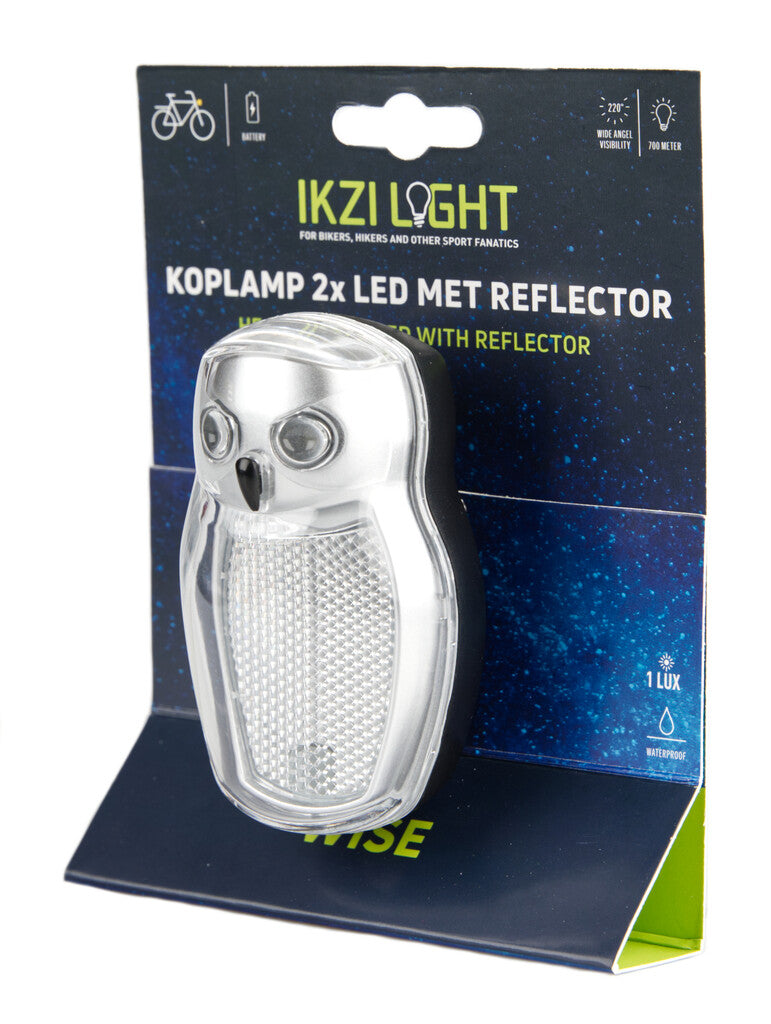 Koplamp Reflector Kroonboutbevestiging 2x LED Wit