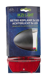 Ikzi Verlichtingsset Retro batterij led zwart