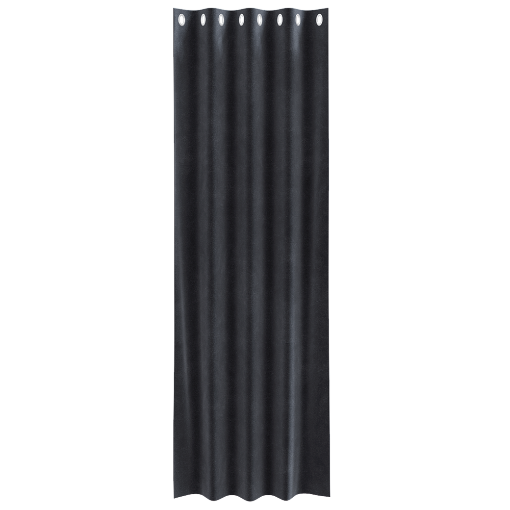 Vidaxl verduisterende gordijnen 2 pcs donkergrijs 140 x 245 cm fluweel